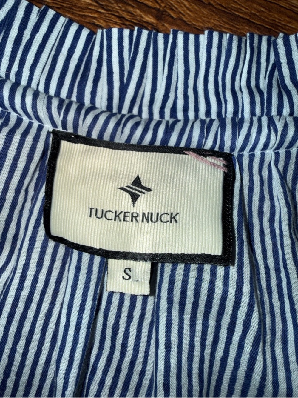 Tuckernuck Nautical Navy & White Striped Tassel Dress - Picture 3 of 5